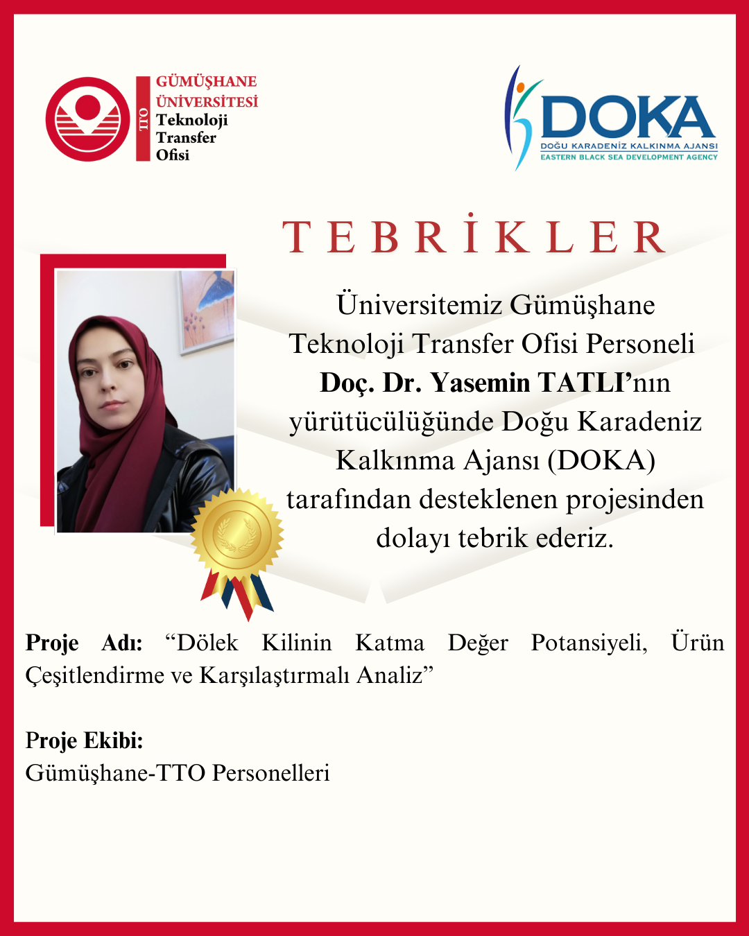 Doç. Dr. Yasemin TATLI