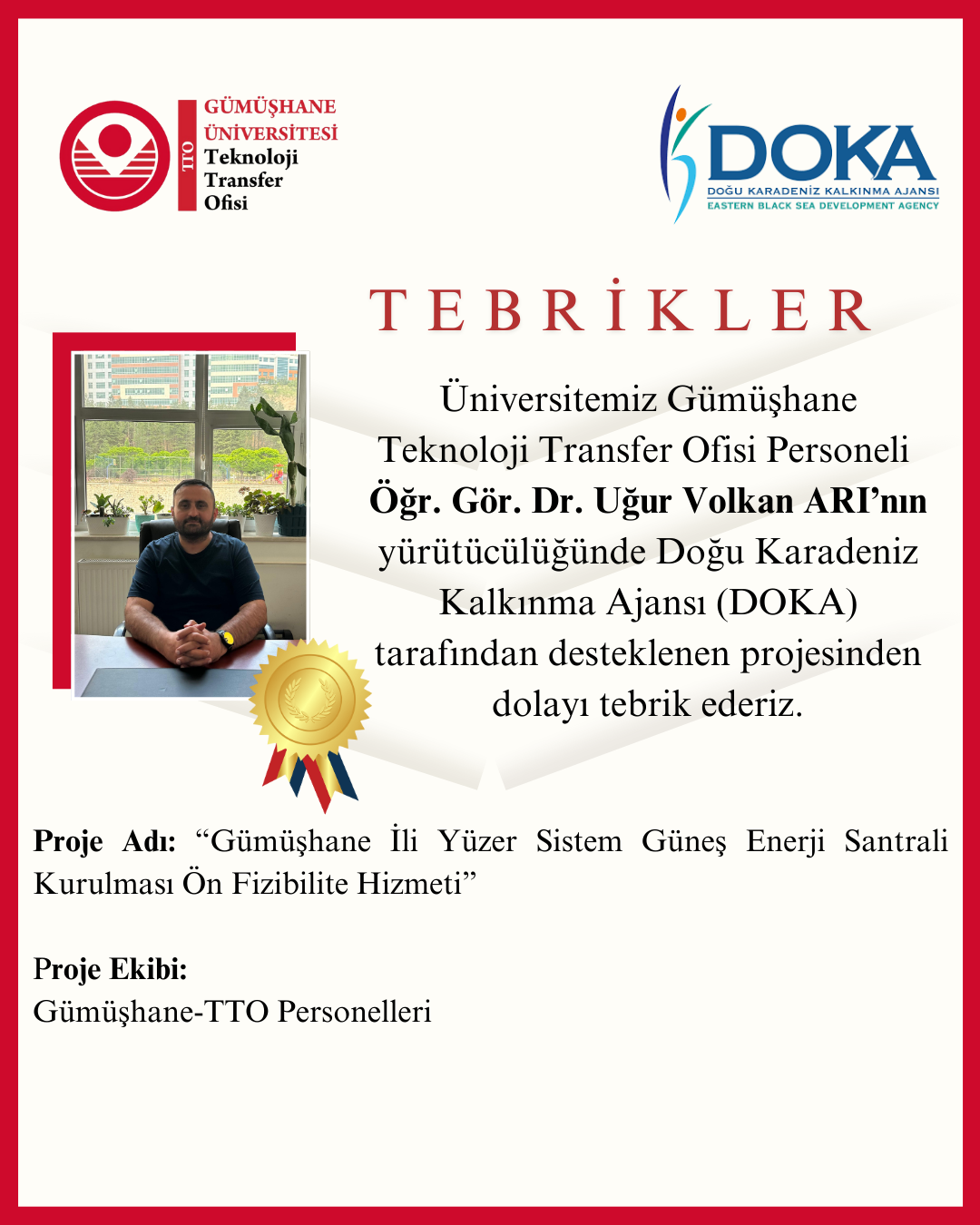 Öğr. Gör. Dr. Uğur Volkan ARI