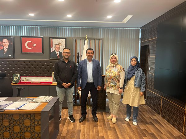 Gümüşhane-TTO Belediye Başkanımız Vedat Soner BAŞER'İ Makamında ziyaret etti.