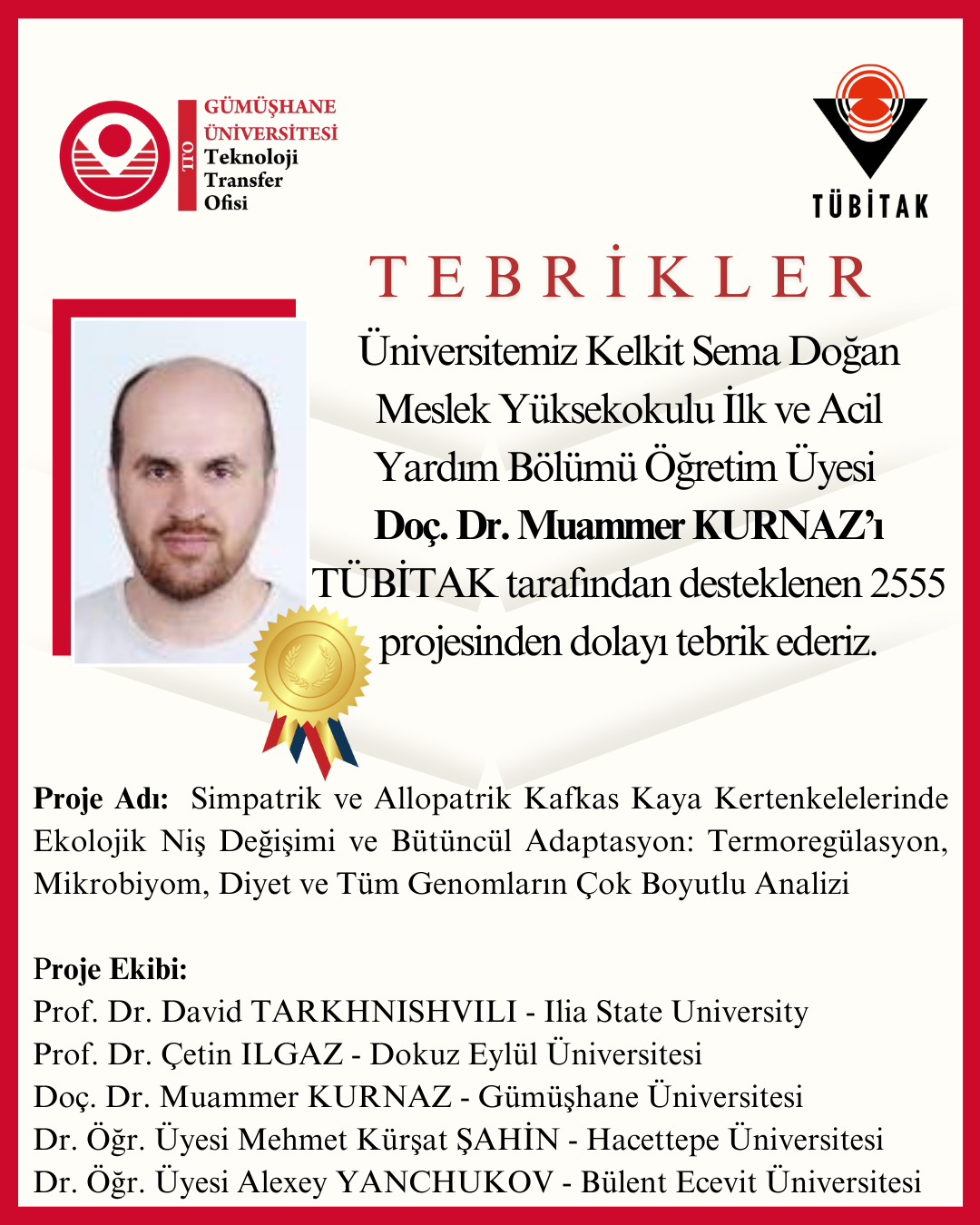 Doç. Dr. Muammer KURNAZ