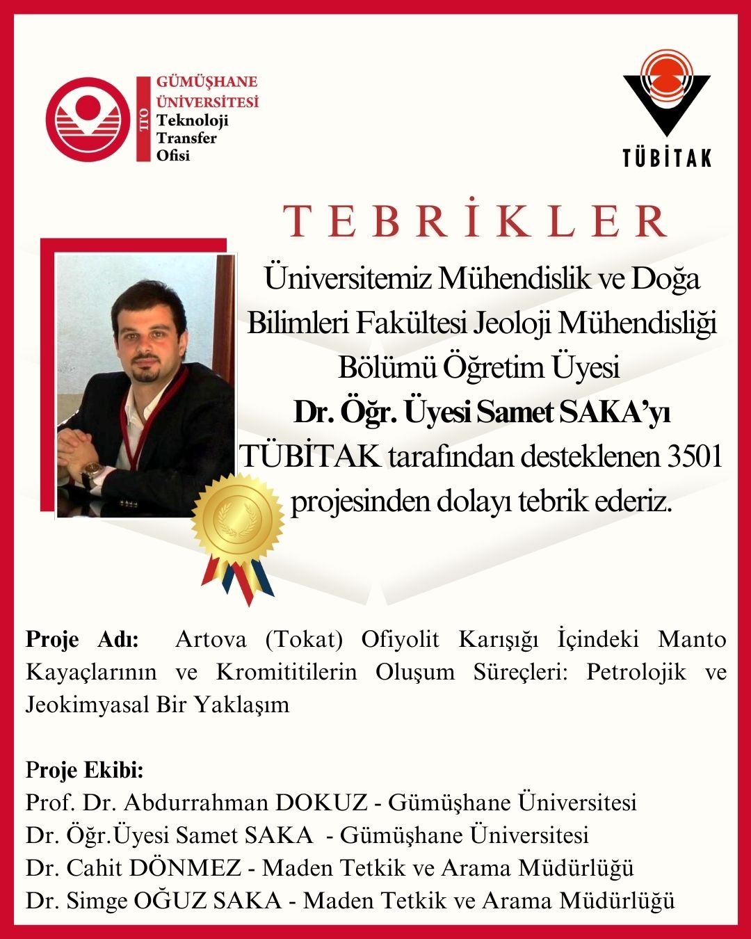 Dr. Öğr. Üyesi Samet SAKA