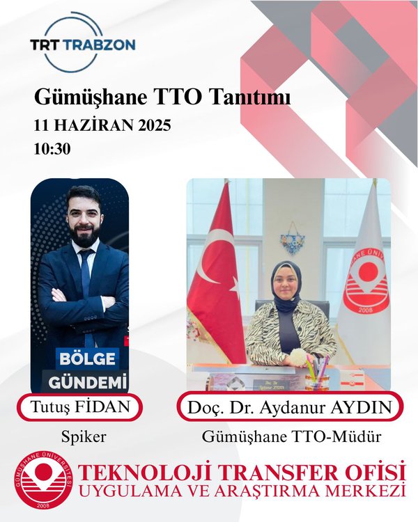 “TRT Trabzon Ekranlarında Gümüşhane-TTO’ya Yer Verildi”